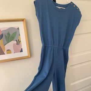 Gap romper cotton blue